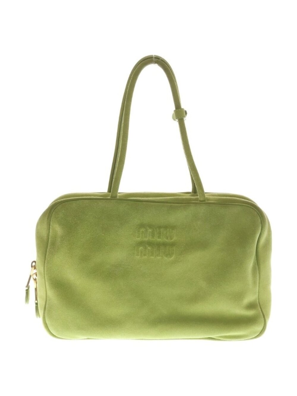 Miu Miu Beau Suede Bag Green